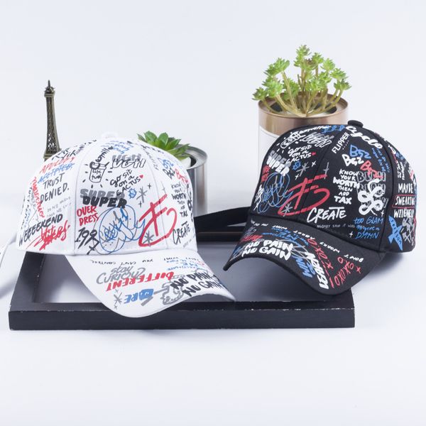 2020 fashion women men hats adjustable black white color printing graffiti all-matching baseball cap for male female, Blue;gray
2020 fashion women men hats adjustable black white color printing graffiti all-matching baseball cap for male female, Blue;gray