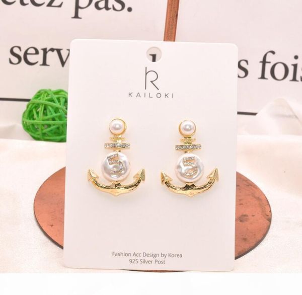 s925 silver pin retro sense irregular irregular pearl diamond anchor shape earrings atmospheric digital rhinestone earrings, Gray
s925 silver pin retro sense irregular irregular pearl diamond anchor shape earrings atmospheric digital rhinestone earrings, Gray