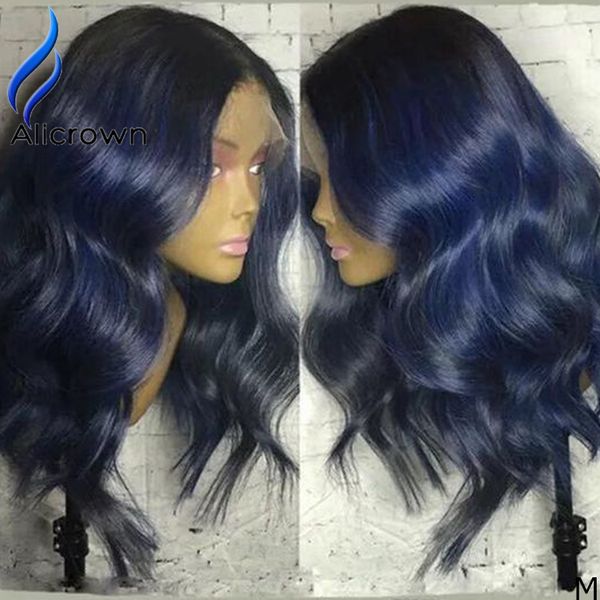 alicrown 13*6 body wave lace front human hair wigs with baby hair brazilian non-remy middle ratio ombre lace wigs 130% density, Black
alicrown 13*6 body wave lace front human hair wigs with baby hair brazilian non-remy middle ratio ombre lace wigs 130% density, Black