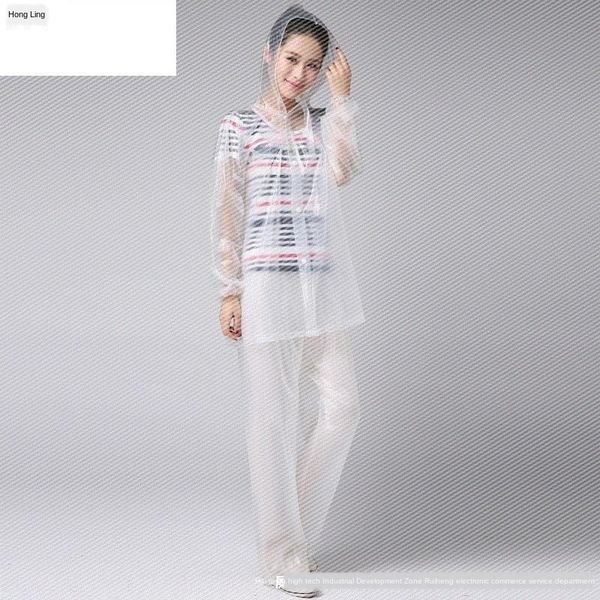 fashion transparent milky white split rain set plastic regular outdoor men's pants suit pants suit and women's raincoat e, Red;brown
fashion transparent milky white split rain set plastic regular outdoor men's pants suit pants suit and women's raincoat e, Red;brown