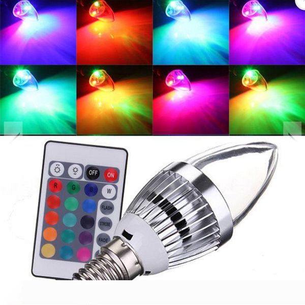 rgb led candle lights e12 e14 3w led bulbs lights 16 colors change + 24keys ir remote controller
rgb led candle lights e12 e14 3w led bulbs lights 16 colors change + 24keys ir remote controller