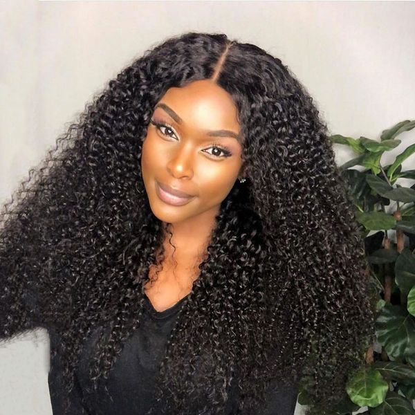 kinky curly wig lace front human hair wigs middle part brazilian remy pre plucked with baby hair for women lace wig, Black
kinky curly wig lace front human hair wigs middle part brazilian remy pre plucked with baby hair for women lace wig, Black