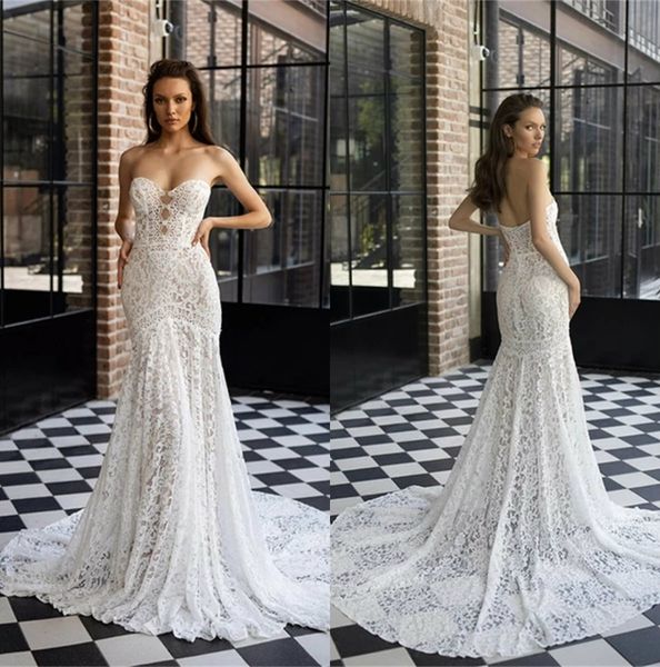 2020 mermaid wedding dresses strapless appliques lace bridal gowns custom made lace-up back sweep train wedding dress robes de mariée, White
2020 mermaid wedding dresses strapless appliques lace bridal gowns custom made lace-up back sweep train wedding dress robes de mariée, White