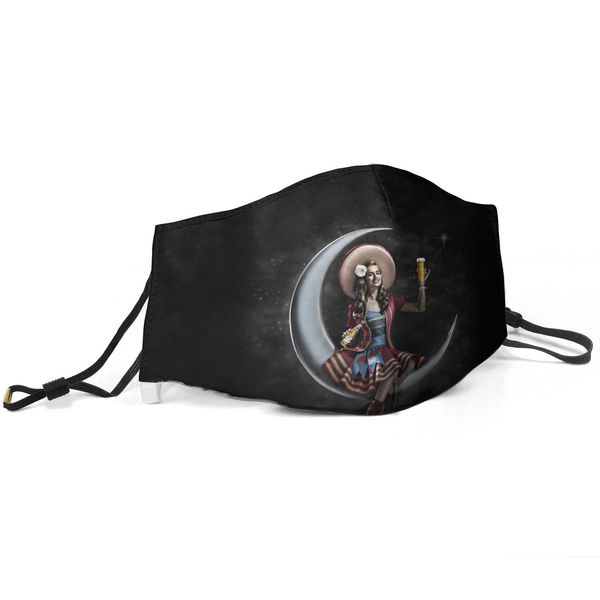 women men face mask dust mask muffle miller high life girl moon black printed with adjustable ear hookbud light blue, Silver
women men face mask dust mask muffle miller high life girl moon black printed with adjustable ear hookbud light blue, Silver