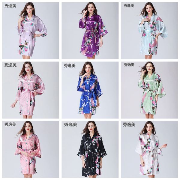 14 colors home clothing women's kimono robe pajamas printing flower v-neck loose sleeve kimono sleepwear with belt dh0669 t03
14 colors home clothing women's kimono robe pajamas printing flower v-neck loose sleeve kimono sleepwear with belt dh0669 t03