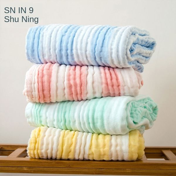 домашний текстиль полосатые марлевых младенцев чистого хлопка цвета домашний текстиль полотенце банное полотенце полоса лето пузырь хлопок a