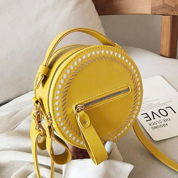 bags women 2020 new fashion wild simple cute fresh korean small round messenger bags