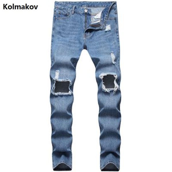 2020 spring new arrival mens denim jeans straight pants men's fashion broken hole style elasticity slim jeans men trousers, Blue
2020 spring new arrival mens denim jeans straight pants men's fashion broken hole style elasticity slim jeans men trousers, Blue