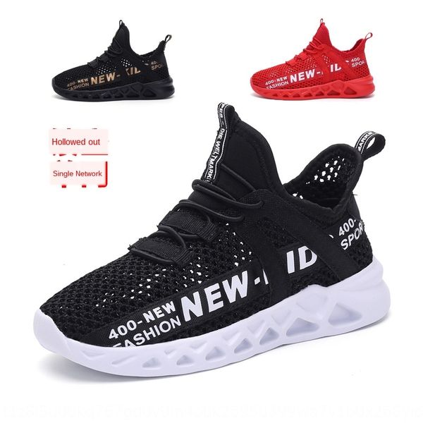 2020 new hollow breathable single mesh soft children's shoes bottom anti-slip children's sports shoes, Black
2020 new hollow breathable single mesh soft children's shoes bottom anti-slip children's sports shoes, Black