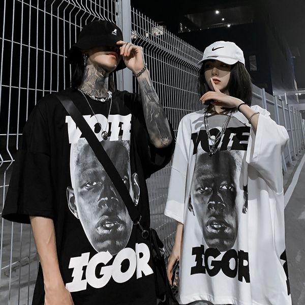 trends couple's fashion brand large size fashion hip-hop harajuku style short sleeve women's loose t-shirt men's half sleeve, White;black
trends couple's fashion brand large size fashion hip-hop harajuku style short sleeve women's loose t-shirt men's half sleeve, White;black
