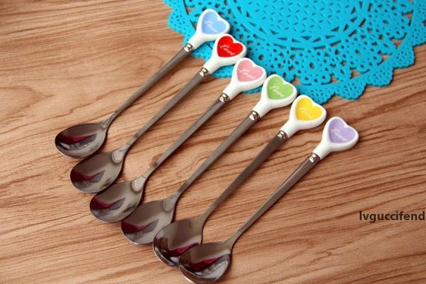 stainless steel spoon multicolor ceramic heart shaped decoration tableware creative stirring spoon coffee ice cream spoons
stainless steel spoon multicolor ceramic heart shaped decoration tableware creative stirring spoon coffee ice cream spoons
