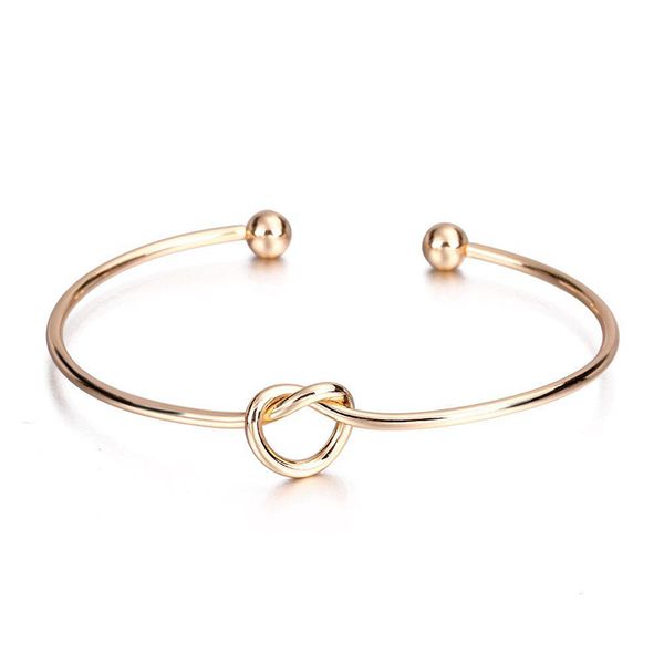rose gold simple knotting bracelet luxury metal open bracelet diy joker bracelets for women fashion jewelry gift, Golden;silver
rose gold simple knotting bracelet luxury metal open bracelet diy joker bracelets for women fashion jewelry gift, Golden;silver