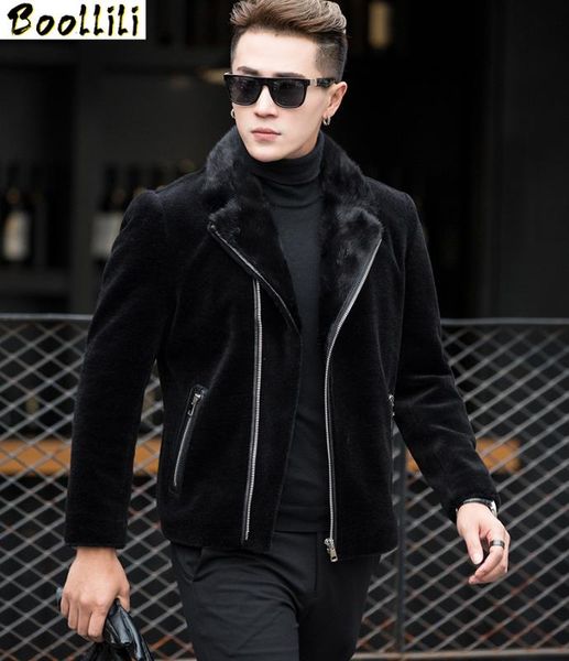 men's leather & faux boollili sheep shearling real fur coat collar jacket men winter short warm mens jackets and coats overcoat, Black
men's leather & faux boollili sheep shearling real fur coat collar jacket men winter short warm mens jackets and coats overcoat, Black