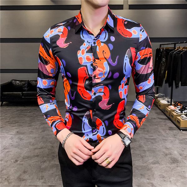 men's dress shirts 2021 spring korean designer casual men shirt long sleeve slim fit mens streetwear social blouse camisa masculina, White;black
men's dress shirts 2021 spring korean designer casual men shirt long sleeve slim fit mens streetwear social blouse camisa masculina, White;black