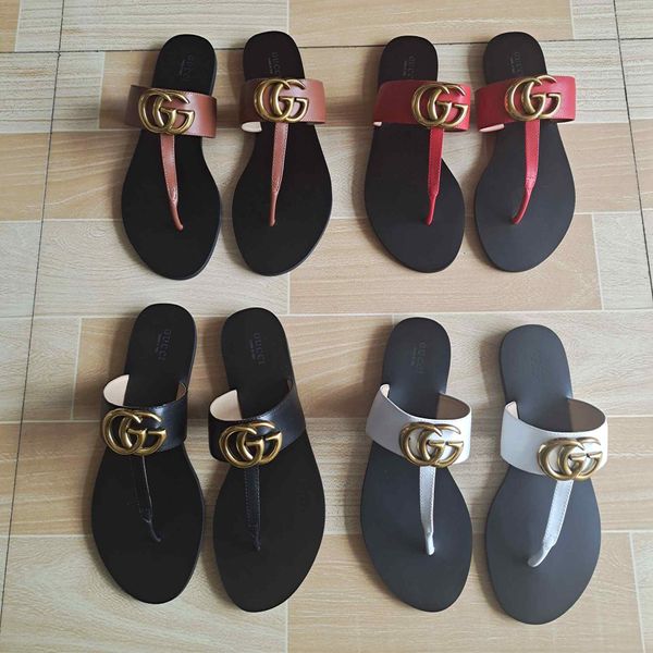 2020 europe and the united states luxury designer women's real leather clip toe sandals women's flat slippers eu35-42, Black;red
2020 europe and the united states luxury designer women's real leather clip toe sandals women's flat slippers eu35-42, Black;red
