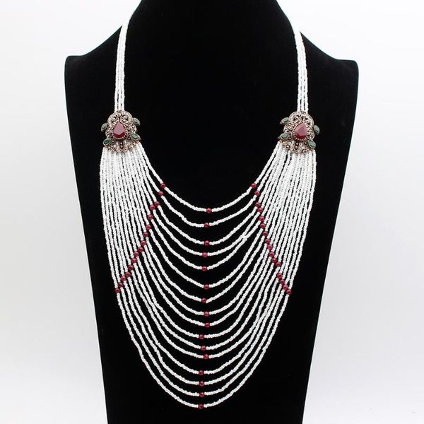 turkish women bead strand necklace ethnic flower antique gold color resin royal wedding jewelry beaded sweater chain necklace, Silver
turkish women bead strand necklace ethnic flower antique gold color resin royal wedding jewelry beaded sweater chain necklace, Silver