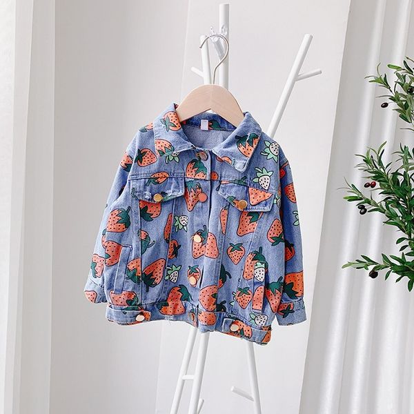 girl designer jackets kids 2020 autumn fashion full printed strawberry jacketrs children cute rolita style denim jacket girls coat, Blue;gray
girl designer jackets kids 2020 autumn fashion full printed strawberry jacketrs children cute rolita style denim jacket girls coat, Blue;gray