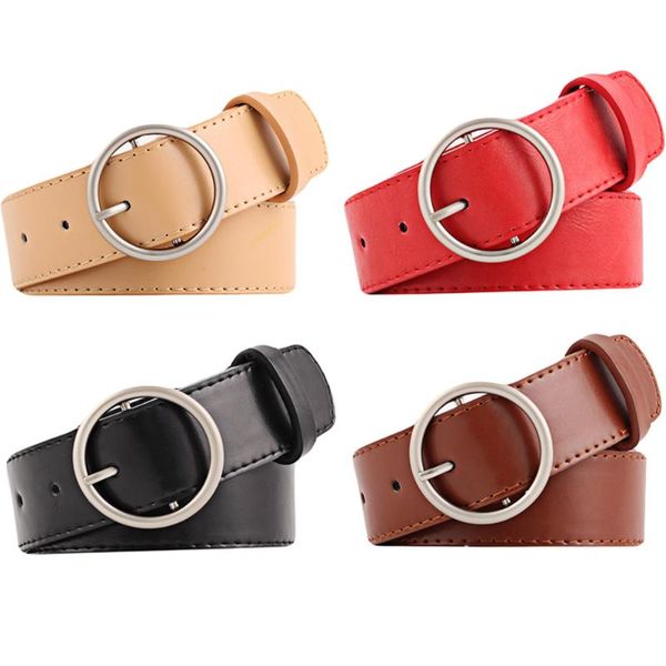lady classic round metal buckle belt women faux leather jeans casual waistband nublt0316, Black;brown
lady classic round metal buckle belt women faux leather jeans casual waistband nublt0316, Black;brown