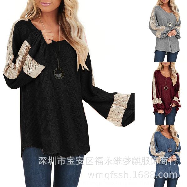 2020 sequined waffle stitching new 2020 women's sequined sweater waffle stitching sweater women's new, Black
2020 sequined waffle stitching new 2020 women's sequined sweater waffle stitching sweater women's new, Black