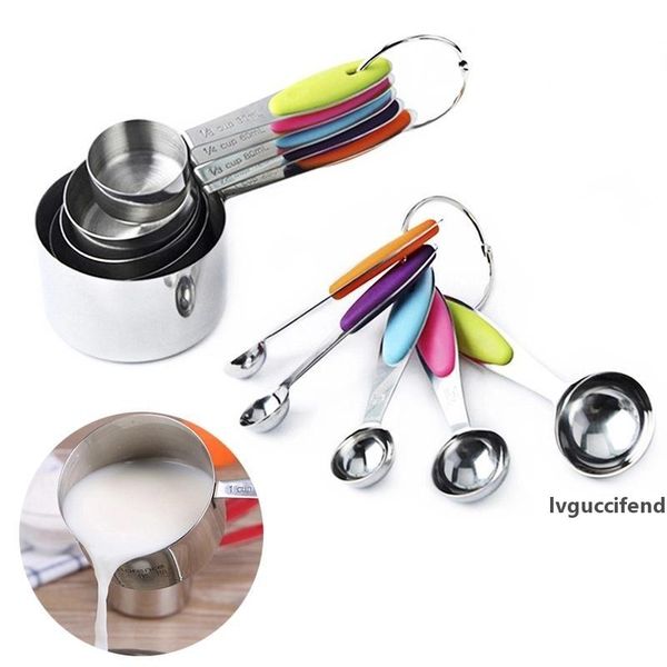 baking spoons set measuring cups profession stainless steel spoon scoop soft silicone handle spoons 10 piece set cooking tools yfa399
baking spoons set measuring cups profession stainless steel spoon scoop soft silicone handle spoons 10 piece set cooking tools yfa399