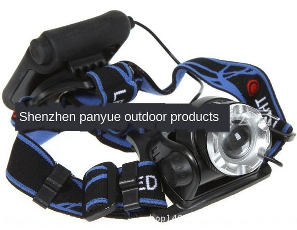 selling t6 long-range zoom high-power battery strong light headlamp 4aa battery t6 strong light headlamp