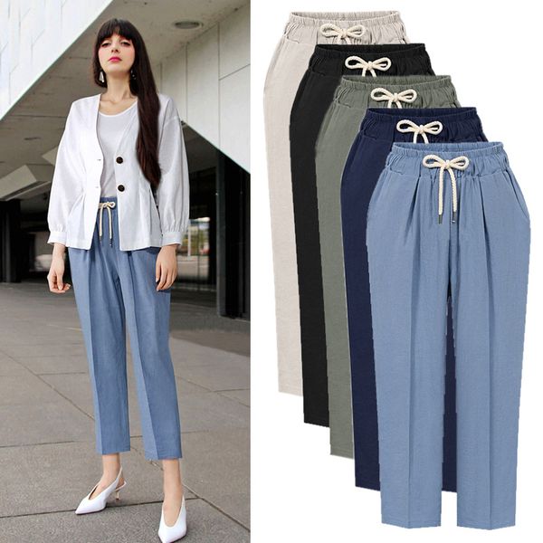 women's pants & capris harem womens high waist loose straight ankle length casual trousers large size 6xl slacks, Black;white
women's pants & capris harem womens high waist loose straight ankle length casual trousers large size 6xl slacks, Black;white