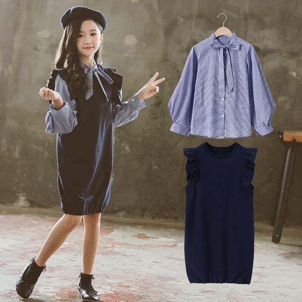 clothing sets menoea 4-13 years children dresses autumn outfits 2021 kids girls solid striped shirt petal sleeve straight, White
clothing sets menoea 4-13 years children dresses autumn outfits 2021 kids girls solid striped shirt petal sleeve straight, White