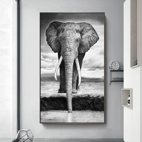 modern gray art african elephant animal canvas painting wall art pictures for living room home decor (no frame
modern gray art african elephant animal canvas painting wall art pictures for living room home decor (no frame