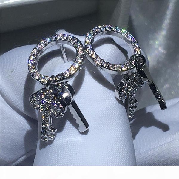 key shape earring diamond cz white gold filled anniversary wedding stud earrings for women jewelry gift, Golden;silver
key shape earring diamond cz white gold filled anniversary wedding stud earrings for women jewelry gift, Golden;silver