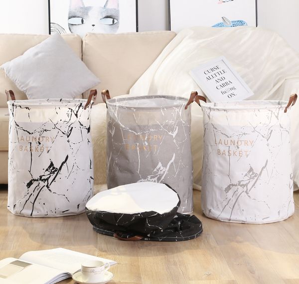 whole sale nordic wind cotton linen waterproof folding laundry basket marble laundry basket storage bucket high quality
whole sale nordic wind cotton linen waterproof folding laundry basket marble laundry basket storage bucket high quality