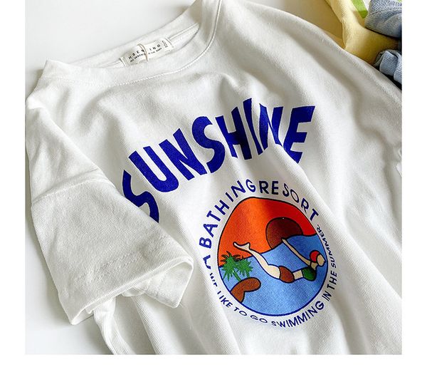 children's clothing summer new korean children's hit color cartoon print round neck short sleeve children's t-shirt trend a2, Blue
children's clothing summer new korean children's hit color cartoon print round neck short sleeve children's t-shirt trend a2, Blue