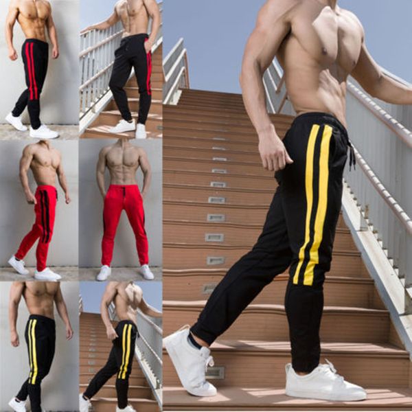 training pants fitness sports pants for men sport trousers workout jogging striped sports clothing gym trackpants, Black;blue
training pants fitness sports pants for men sport trousers workout jogging striped sports clothing gym trackpants, Black;blue