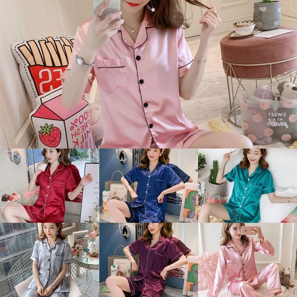 dorab ice silk home clothes trousers pajamas women's lapel cardigan large size korean style spring and autumn long sleeve trousers paja, Blue;red
dorab ice silk home clothes trousers pajamas women's lapel cardigan large size korean style spring and autumn long sleeve trousers paja, Blue;red