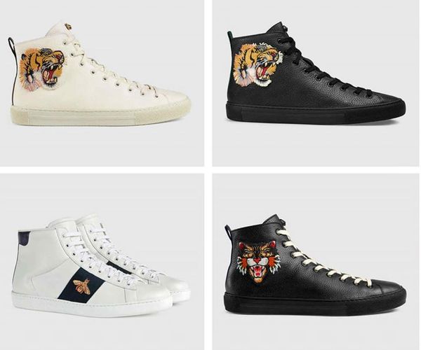 shoes ace embroidery white tiger bee snake shoes leather sports shoes men and women casual sneakers 35-46, Black
shoes ace embroidery white tiger bee snake shoes leather sports shoes men and women casual sneakers 35-46, Black