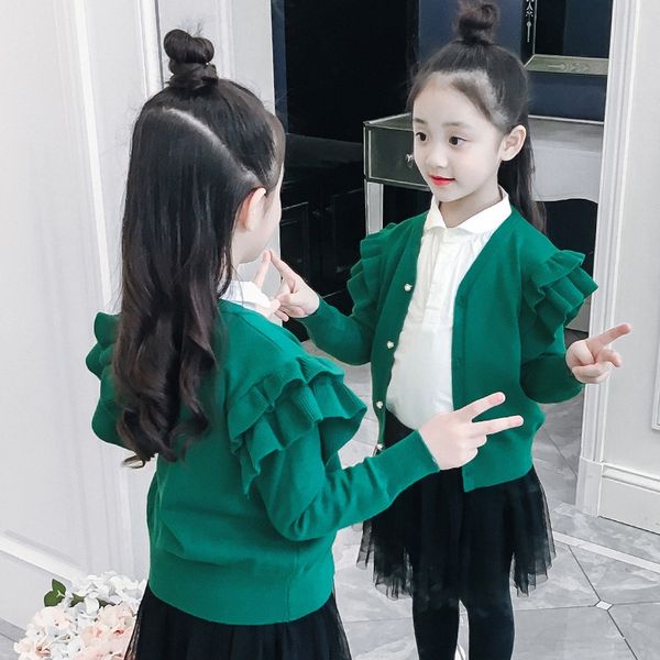 sweater coat cardigan coat girl's wooden ear korean knitted cardigan children's jacket autumn children's clothing, Blue
sweater coat cardigan coat girl's wooden ear korean knitted cardigan children's jacket autumn children's clothing, Blue