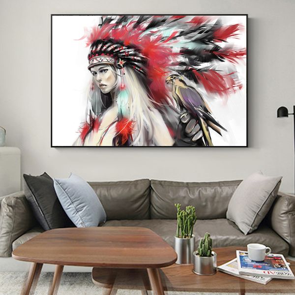 watercolor indian girl canvas paintings girl with parrot posters wall art pictures for living room home decor (no frame
watercolor indian girl canvas paintings girl with parrot posters wall art pictures for living room home decor (no frame