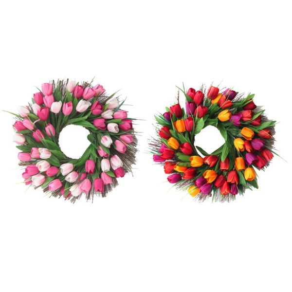 decorative flowers & wreaths arch front door wall hanging decor wreath garland artificial tulip plants
decorative flowers & wreaths arch front door wall hanging decor wreath garland artificial tulip plants
