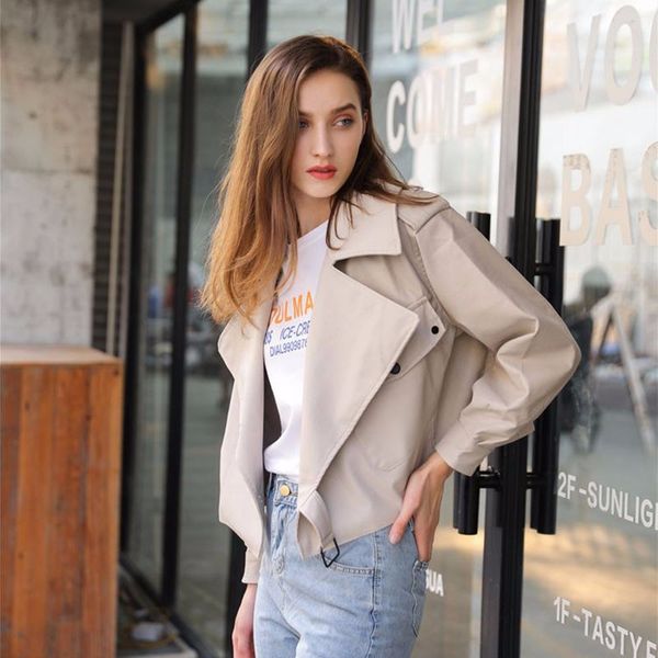 2020 new summer solid vintage soft pu leather jacket women biker motorcycle jackets zip up slim short jacket, Black
2020 new summer solid vintage soft pu leather jacket women biker motorcycle jackets zip up slim short jacket, Black