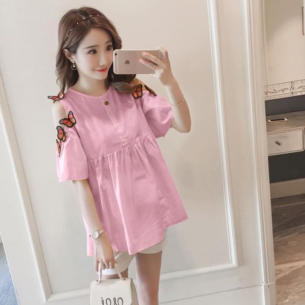 summer large size maternity dress shoulder butterfly hole maternity shirt fashion loose coat pregnant women shirt top, White
summer large size maternity dress shoulder butterfly hole maternity shirt fashion loose coat pregnant women shirt top, White