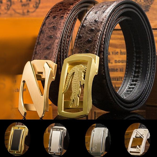 61p49 8 3.5 male stainless steel outer wear automatic 8-3.5 waistband male buckle ostrich pattern head automatic buckle belt high-grade belt, Black;brown
61p49 8 3.5 male stainless steel outer wear automatic 8-3.5 waistband male buckle ostrich pattern head automatic buckle belt high-grade belt, Black;brown