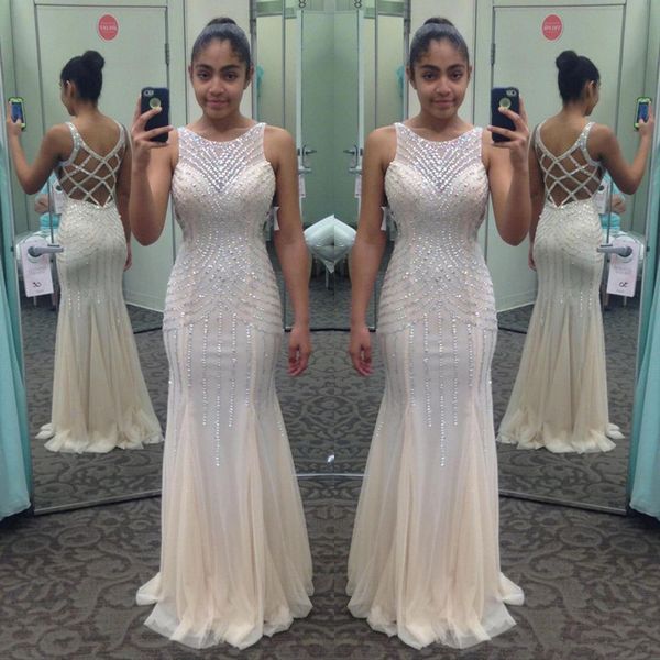 party dresses criss cross backless prom with sequins bodice vestidos de fiesta long mermiad formal evening dress, White;black
party dresses criss cross backless prom with sequins bodice vestidos de fiesta long mermiad formal evening dress, White;black