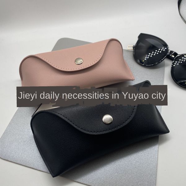 leather handmade portable button sunglasses box leather sunglasses box soft bag, Blue
leather handmade portable button sunglasses box leather sunglasses box soft bag, Blue