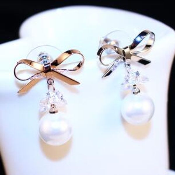 elegant bowknot earrings fashion pearl dangle earrings korean drop earrings for women platinum plated fine jewelry party wedding bride costu
elegant bowknot earrings fashion pearl dangle earrings korean drop earrings for women platinum plated fine jewelry party wedding bride costu