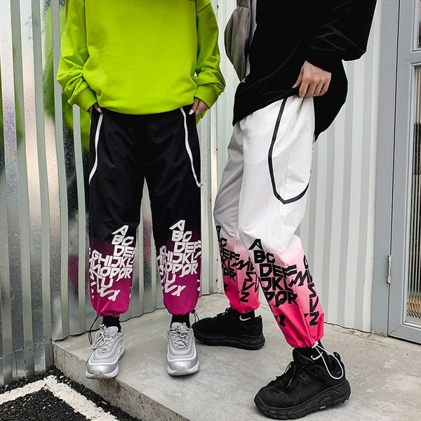 20ss harajuku letter print hemming gradient casual track pants loose drawstring sweatpants harajuku oversize pants men and women, Black
20ss harajuku letter print hemming gradient casual track pants loose drawstring sweatpants harajuku oversize pants men and women, Black