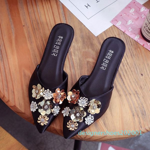 большой размер 35-41 роскошный цветок кристалл bling flats мулы lady тапочки сатин скольжению на носок женщин остроконечные открытый обувь ж, Black
большой размер 35-41 роскошный цветок кристалл bling flats мулы lady тапочки сатин скольжению на носок женщин остроконечные открытый обувь ж, Black