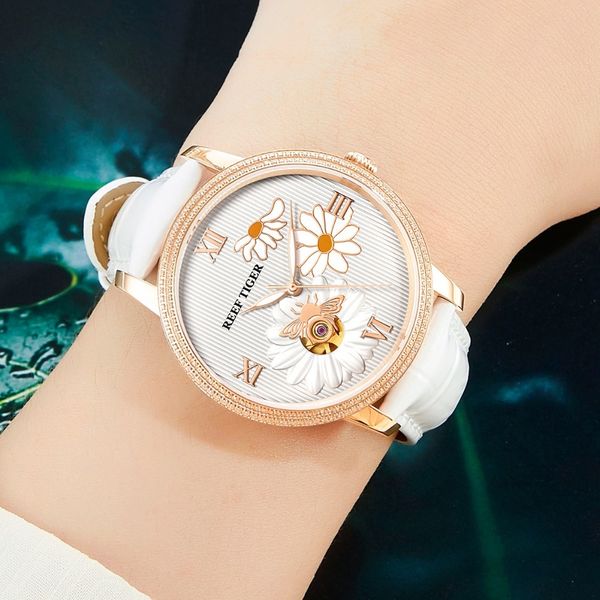 reef tiger/rt 2020 new fashion women watch automatic watches leather strap rose gold diamond watch relogio feminino rga1585, Silver
reef tiger/rt 2020 new fashion women watch automatic watches leather strap rose gold diamond watch relogio feminino rga1585, Silver