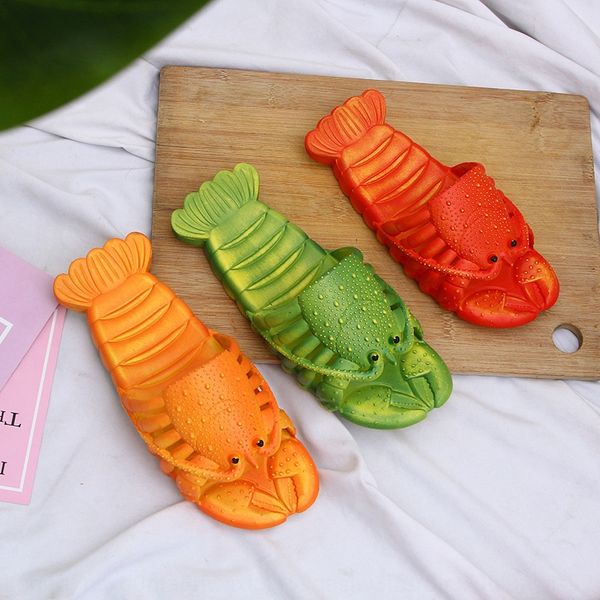 home parent-child sandals and slippers crayfish slippers 2020 new children's beach sandals personalized outside wearing a drag, Black;red
home parent-child sandals and slippers crayfish slippers 2020 new children's beach sandals personalized outside wearing a drag, Black;red