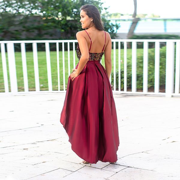 spring and summer 2020 new european and american womens cross-border evening dress satin sequins strap sequined dress, White;black
spring and summer 2020 new european and american womens cross-border evening dress satin sequins strap sequined dress, White;black