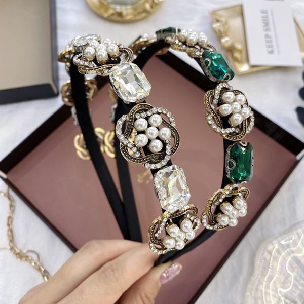2020 new baroque rhinestone hairbands retro heavy alloy pearl hair hoop bands for women non-slip crystal headband girls hair accessories, Silver
2020 new baroque rhinestone hairbands retro heavy alloy pearl hair hoop bands for women non-slip crystal headband girls hair accessories, Silver
