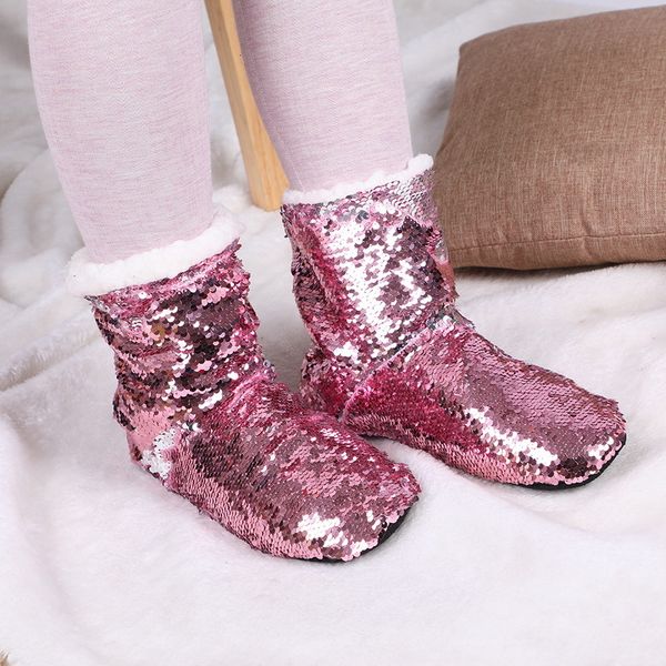 Winter Suede Upper Fur Plush Warm Slippers Sequin Indoor Home Non-slip Warm Shoes Hair Ball Bow-knot Flannel Soft Shoe
Winter Suede Upper Fur Plush Warm Slippers Sequin Indoor Home Non-slip Warm Shoes Hair Ball Bow-knot Flannel Soft Shoe
